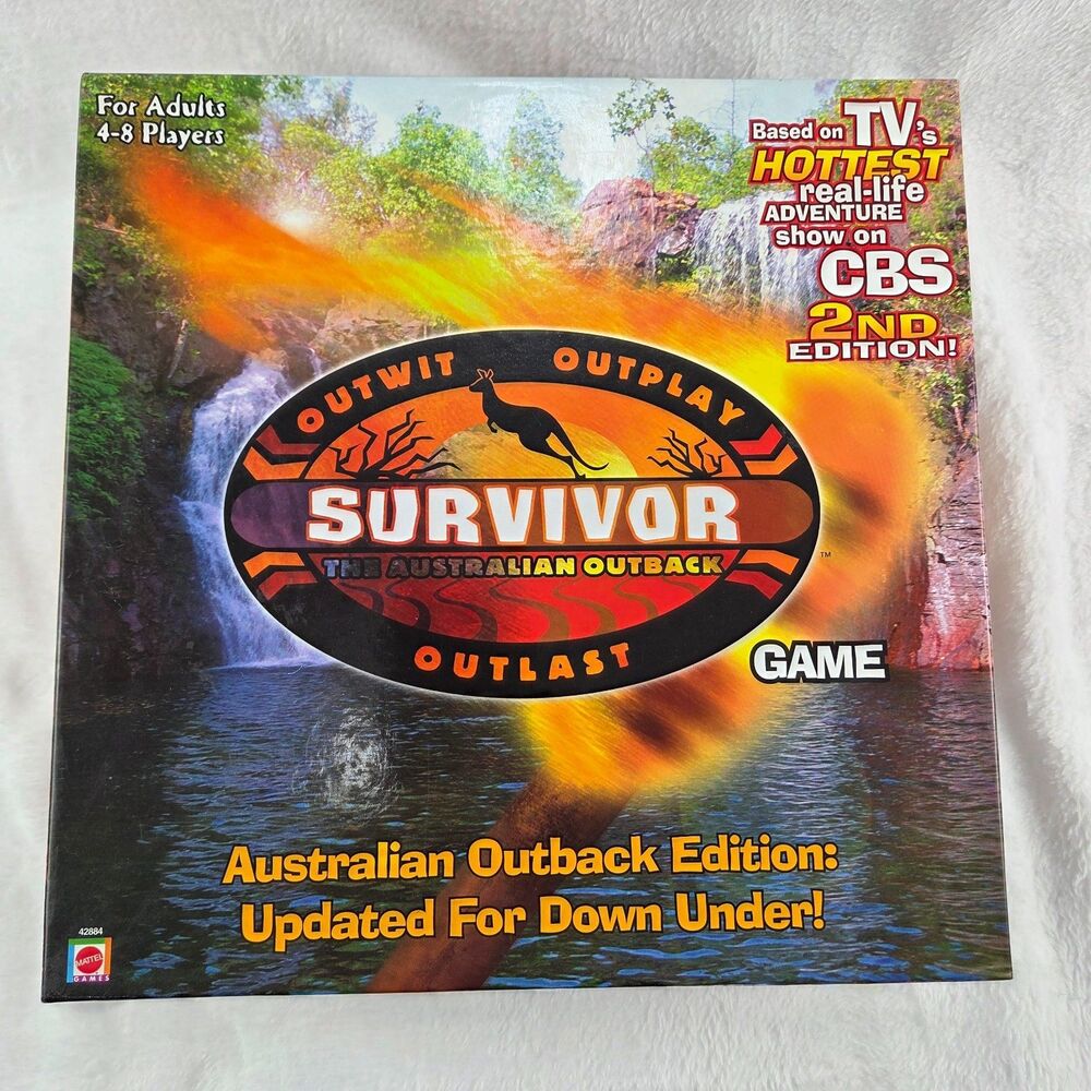Vintage 2000 Survivor‎ Board Game Australian Outback 2nd Edition CBS COMPLETE